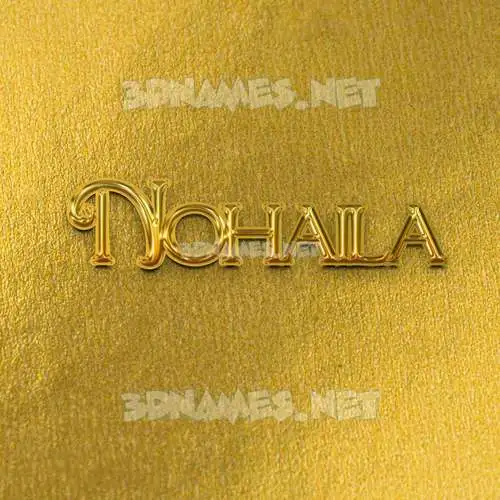 nohaila in All Gold style - 3D name wallpaper nohaila in All Gold style - 3D name wallpaper