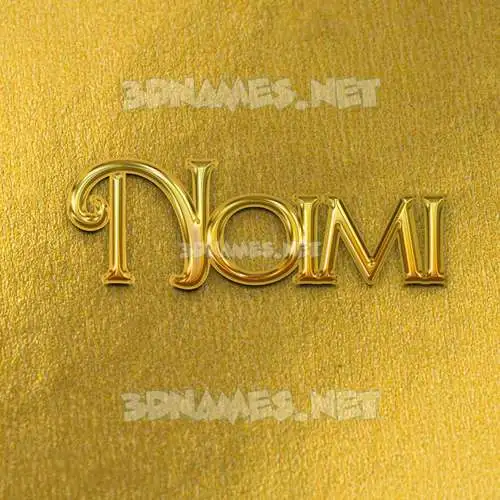 noimi in All Gold style - 3D name wallpaper