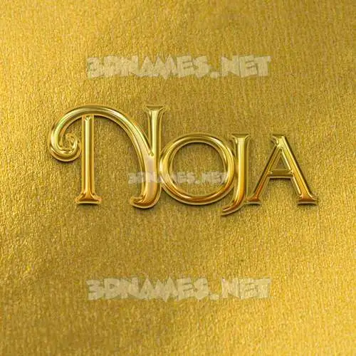 noja in All Gold style - 3D name wallpaper noja in All Gold style - 3D name wallpaper