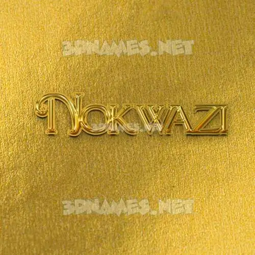 nokwazi in All Gold style - 3D name wallpaper nokwazi in All Gold style - 3D name wallpaper