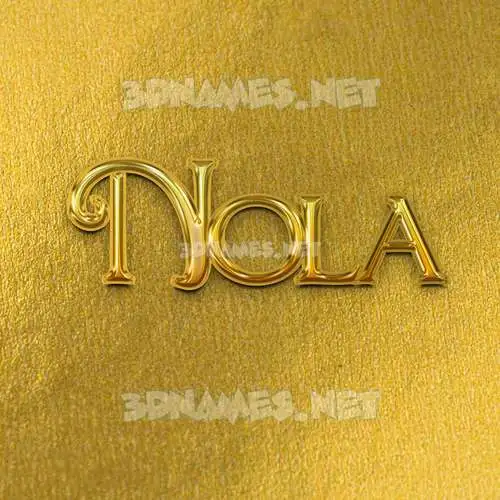 nola in All Gold style - 3D name wallpaper nola in All Gold style - 3D name wallpaper