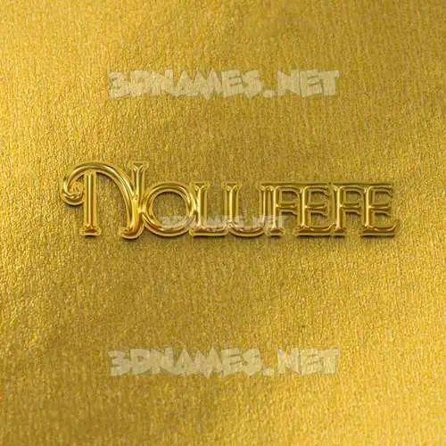 nolufefe in All Gold style - 3D name wallpaper nolufefe in All Gold style - 3D name wallpaper