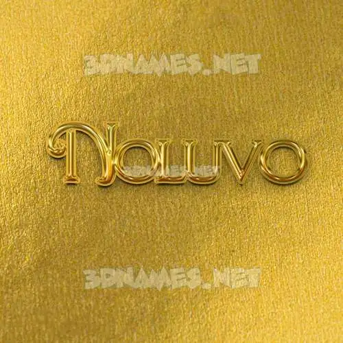 noluvo in All Gold style - 3D name wallpaper noluvo in All Gold style - 3D name wallpaper