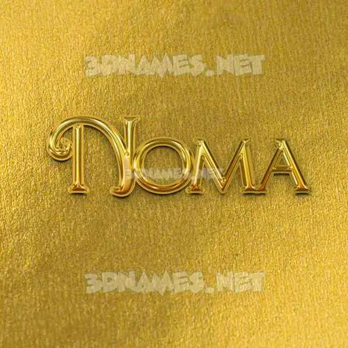 noma in All Gold style - 3D name wallpaper noma in All Gold style - 3D name wallpaper