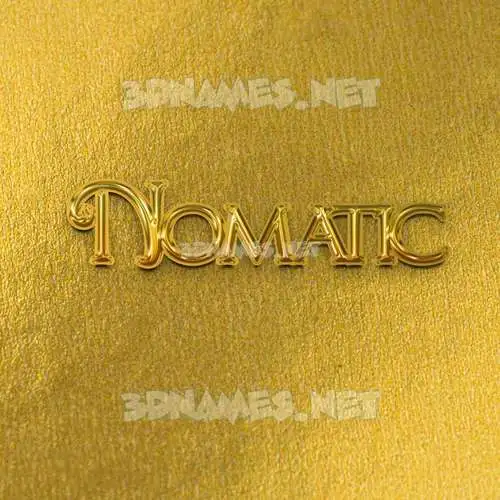 nomatic in All Gold style - 3D name wallpaper nomatic in All Gold style - 3D name wallpaper