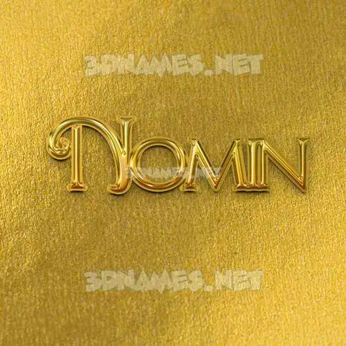 nomin in All Gold style - 3D name wallpaper nomin in All Gold style - 3D name wallpaper