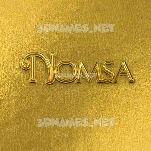 nomsa in All Gold style - 3D name wallpaper nomsa in All Gold style - 3D name wallpaper