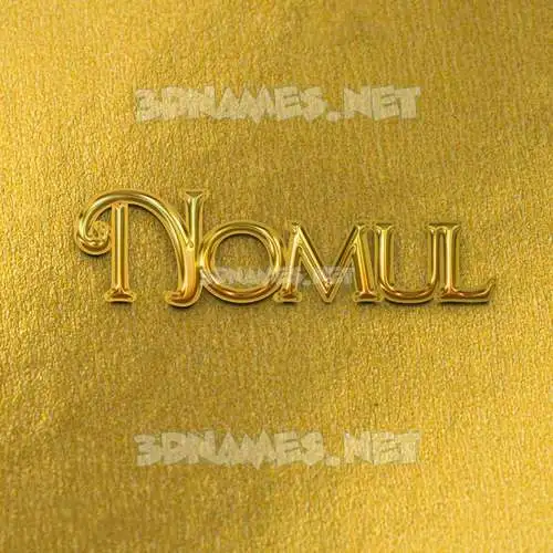 nomul in All Gold style - 3D name wallpaper nomul in All Gold style - 3D name wallpaper