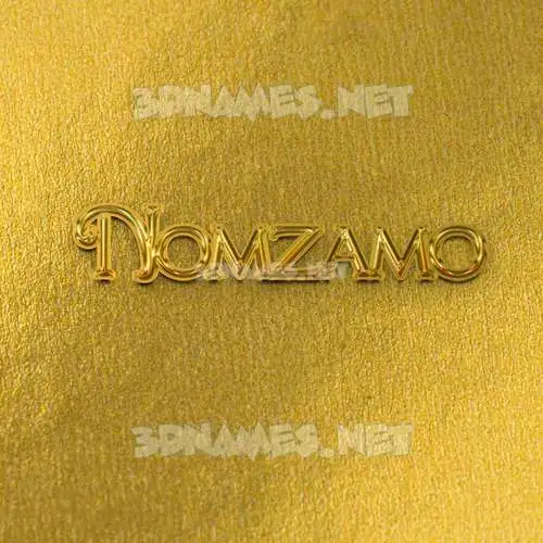 nomzamo in All Gold style - 3D name wallpaper nomzamo in All Gold style - 3D name wallpaper