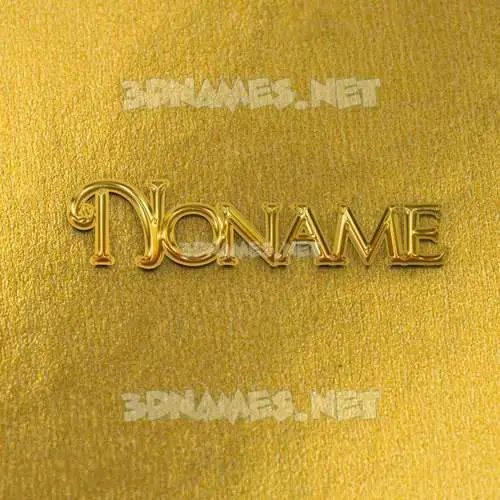 noname in All Gold style - 3D name wallpaper noname in All Gold style - 3D name wallpaper