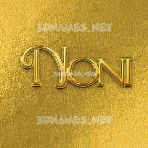noni in All Gold style - 3D name wallpaper noni in All Gold style - 3D name wallpaper