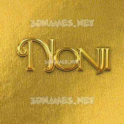 nonji in All Gold style - 3D name wallpaper nonji in All Gold style - 3D name wallpaper