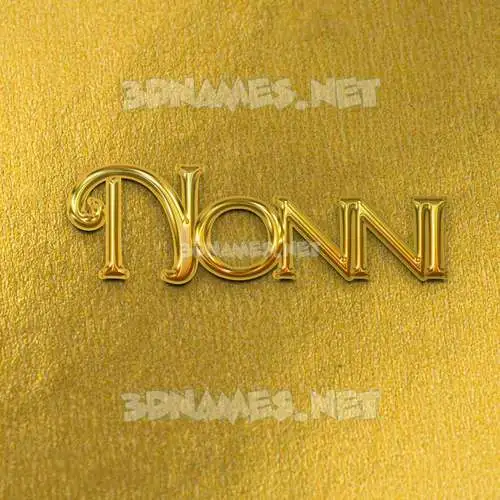 nonni in All Gold style - 3D name wallpaper nonni in All Gold style - 3D name wallpaper
