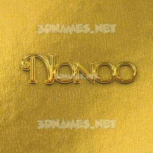 nonoo in All Gold style - 3D name wallpaper nonoo in All Gold style - 3D name wallpaper