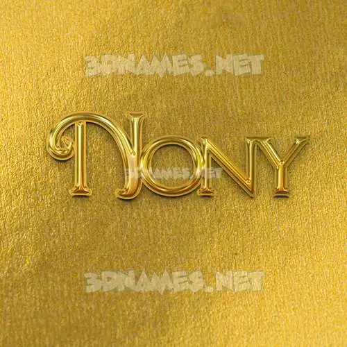 nony in All Gold style - 3D name wallpaper nony in All Gold style - 3D name wallpaper