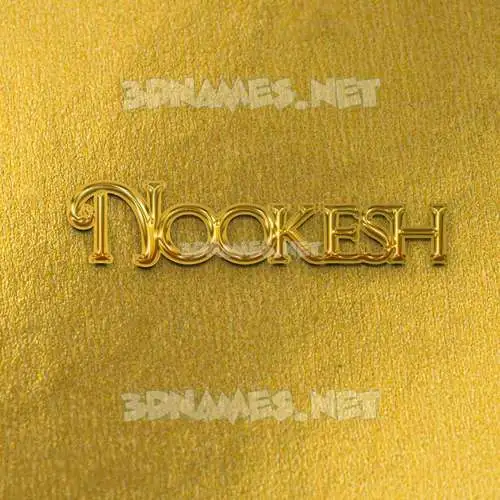 nookesh in All Gold style - 3D name wallpaper nookesh in All Gold style - 3D name wallpaper