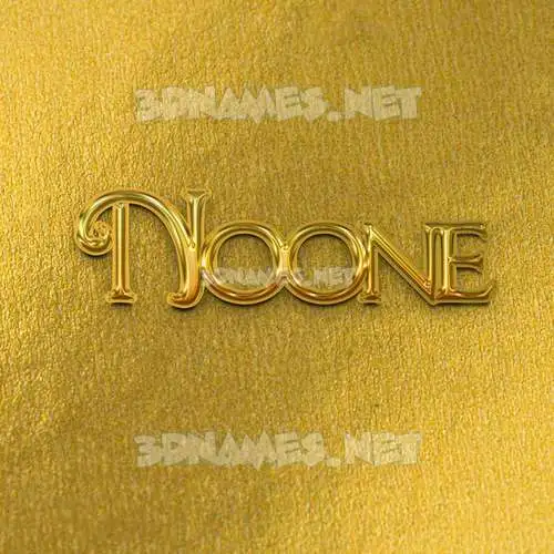 noone in All Gold style - 3D name wallpaper noone in All Gold style - 3D name wallpaper