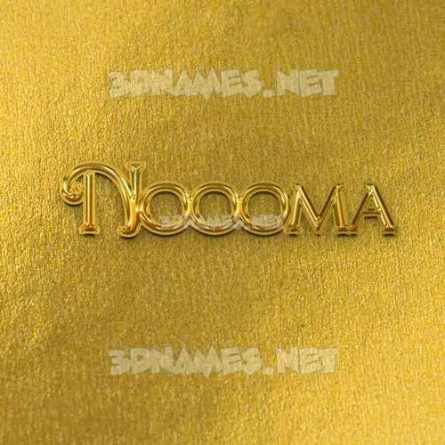 noooma in All Gold style - 3D name wallpaper noooma in All Gold style - 3D name wallpaper