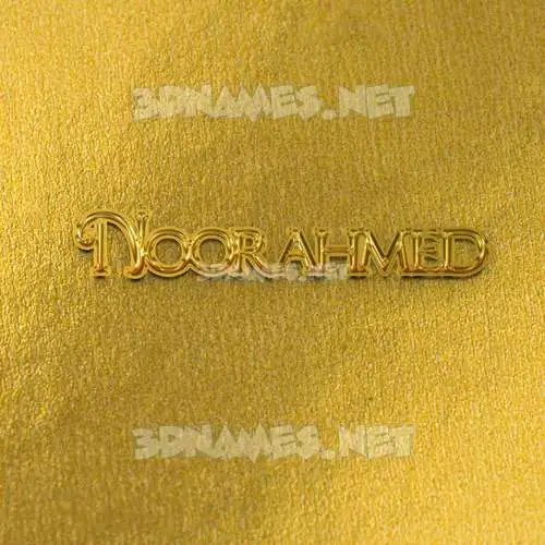 noorahmed in All Gold style - 3D name wallpaper noorahmed in All Gold style - 3D name wallpaper