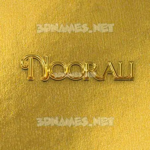 noorali in All Gold style - 3D name wallpaper noorali in All Gold style - 3D name wallpaper