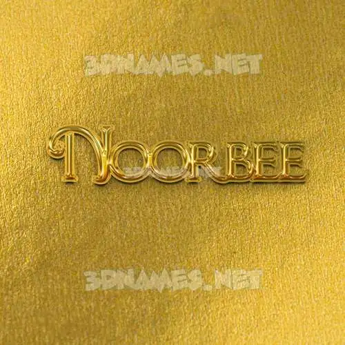 noorbee in All Gold style - 3D name wallpaper noorbee in All Gold style - 3D name wallpaper