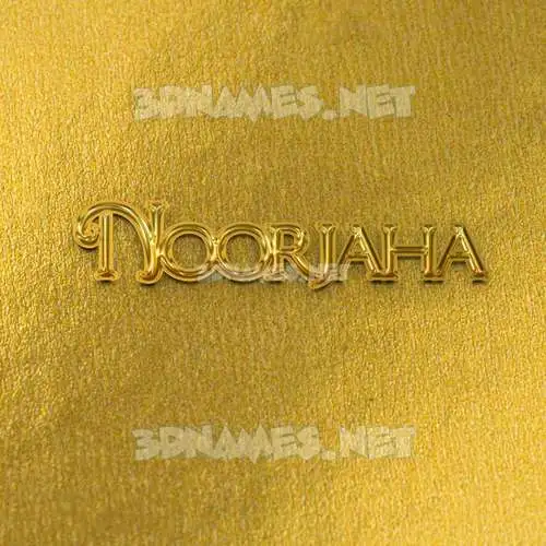 noorjaha in All Gold style - 3D name wallpaper noorjaha in All Gold style - 3D name wallpaper