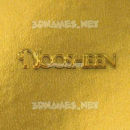 noosheen in All Gold style - 3D name wallpaper noosheen in All Gold style - 3D name wallpaper