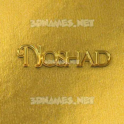 noshad in All Gold style - 3D name wallpaper noshad in All Gold style - 3D name wallpaper
