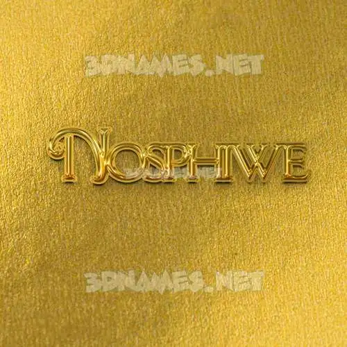 nosphiwe in All Gold style - 3D name wallpaper nosphiwe in All Gold style - 3D name wallpaper
