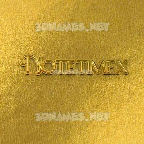 notetimex in All Gold style - 3D name wallpaper notetimex in All Gold style - 3D name wallpaper