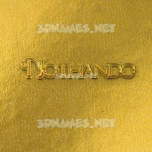 nothando in All Gold style - 3D name wallpaper nothando in All Gold style - 3D name wallpaper
