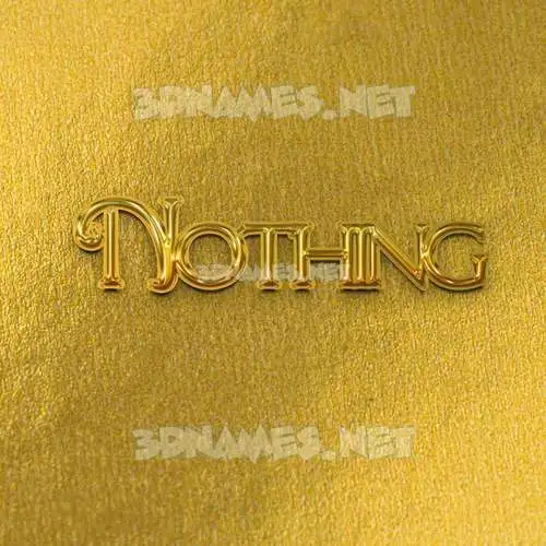 nothing in All Gold style - 3D name wallpaper nothing in All Gold style - 3D name wallpaper