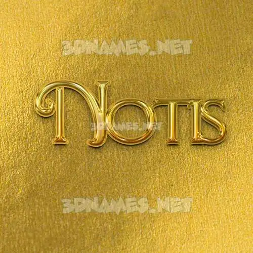 notis in All Gold style - 3D name wallpaper notis in All Gold style - 3D name wallpaper