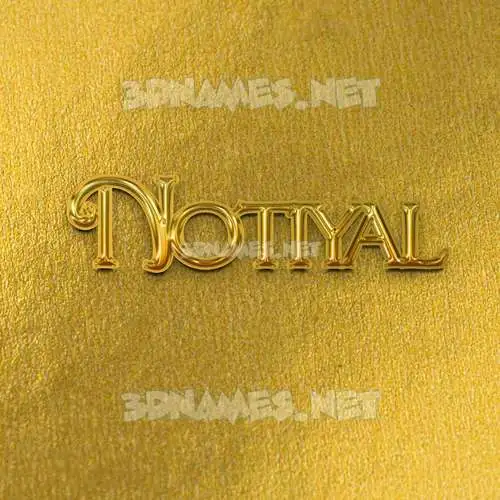 notiyal in All Gold style - 3D name wallpaper notiyal in All Gold style - 3D name wallpaper