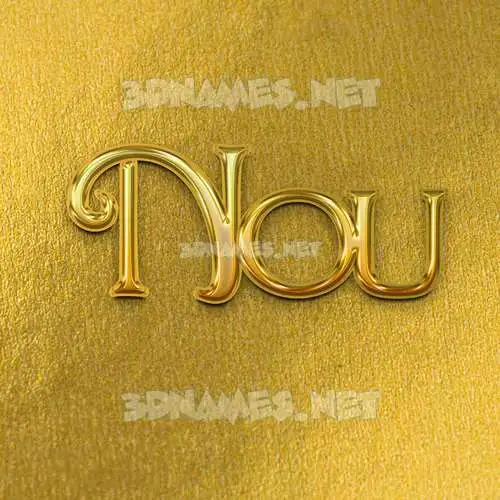 nou in All Gold style - 3D name wallpaper nou in All Gold style - 3D name wallpaper