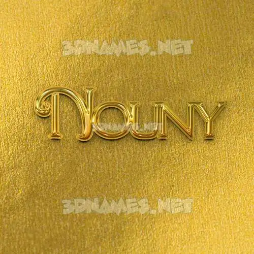 nouny in All Gold style - 3D name wallpaper nouny in All Gold style - 3D name wallpaper