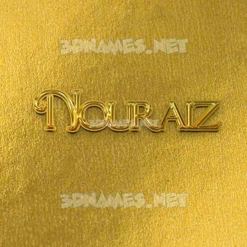 nouraiz in All Gold style - 3D name wallpaper nouraiz in All Gold style - 3D name wallpaper