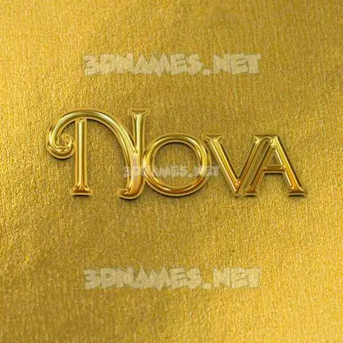 nova in All Gold style - 3D name wallpaper nova in All Gold style - 3D name wallpaper
