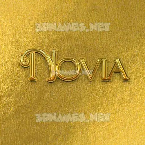novia in All Gold style - 3D name wallpaper novia in All Gold style - 3D name wallpaper