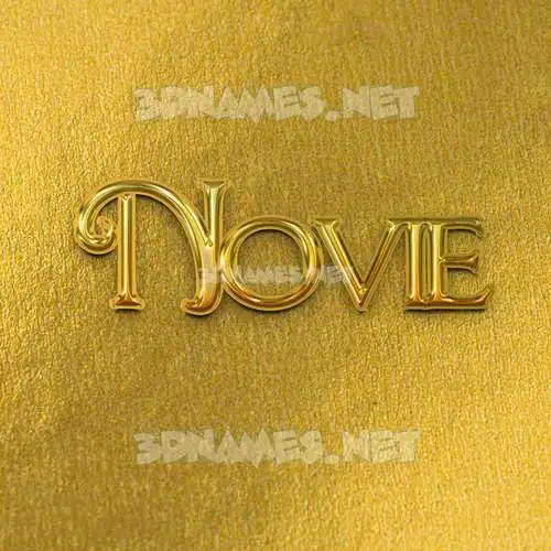 novie in All Gold style - 3D name wallpaper novie in All Gold style - 3D name wallpaper