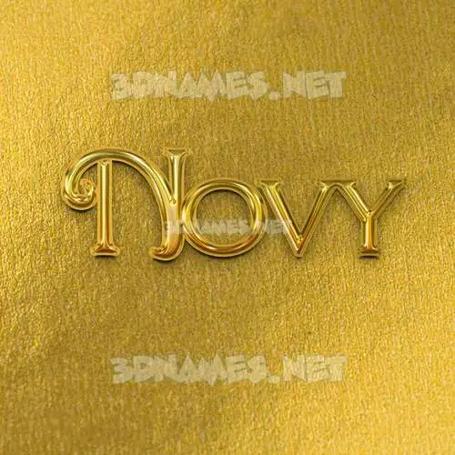 novy in All Gold style - 3D name wallpaper novy in All Gold style - 3D name wallpaper
