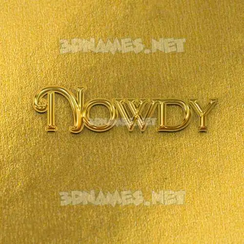 nowdy in All Gold style - 3D name wallpaper nowdy in All Gold style - 3D name wallpaper