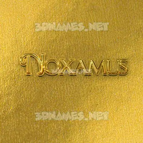 noxamus in All Gold style - 3D name wallpaper noxamus in All Gold style - 3D name wallpaper
