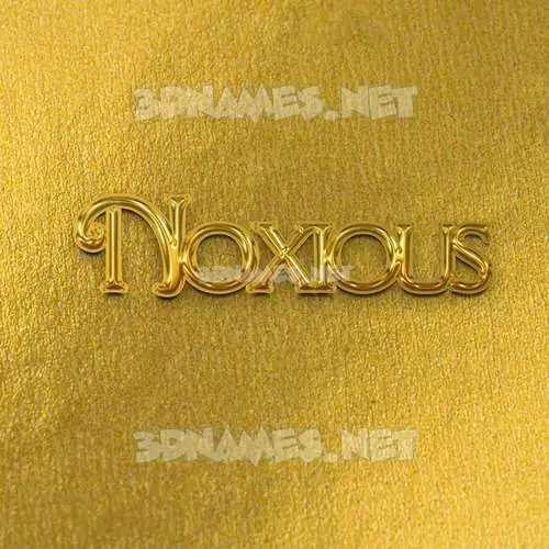 noxious in All Gold style - 3D name wallpaper noxious in All Gold style - 3D name wallpaper