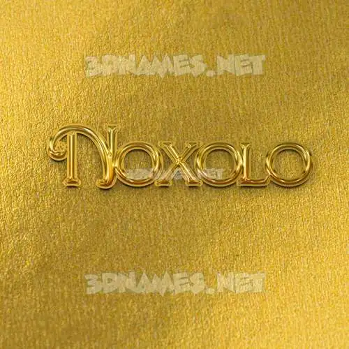 noxolo in All Gold style - 3D name wallpaper noxolo in All Gold style - 3D name wallpaper