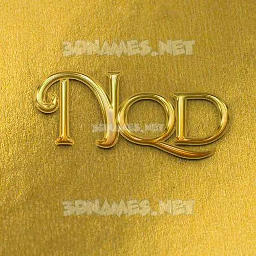 nqd in All Gold style - 3D name wallpaper nqd in All Gold style - 3D name wallpaper