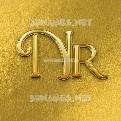 nr in All Gold style - 3D name wallpaper nr in All Gold style - 3D name wallpaper