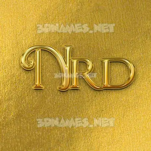 nrd in All Gold style - 3D name wallpaper nrd in All Gold style - 3D name wallpaper