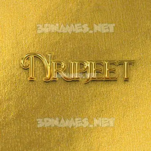 nripjeet in All Gold style - 3D name wallpaper nripjeet in All Gold style - 3D name wallpaper