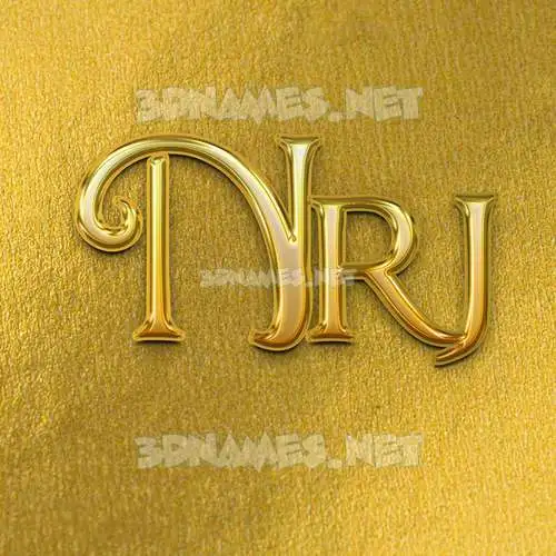 nrj in All Gold style - 3D name wallpaper nrj in All Gold style - 3D name wallpaper
